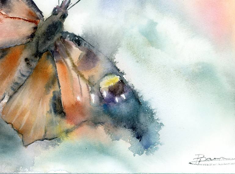 Original Abstract Botanic Painting by Olga Tchefranov