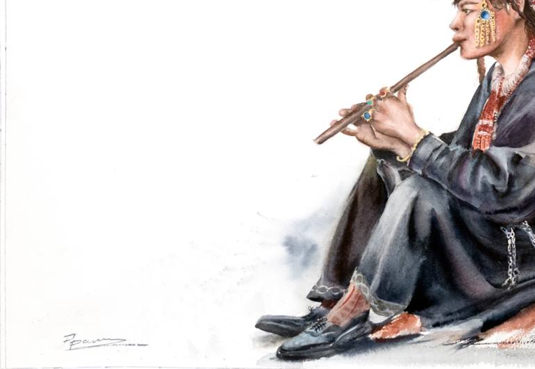 Original Abstract People Painting by Olga Tchefranov