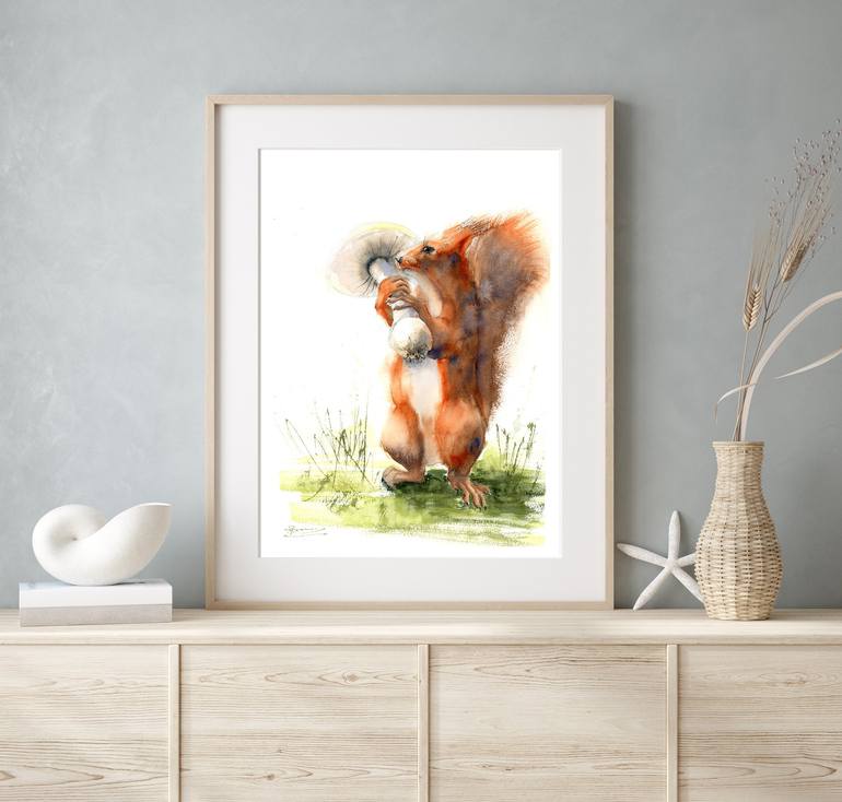 Original Conceptual Animal Painting by Olga Tchefranov