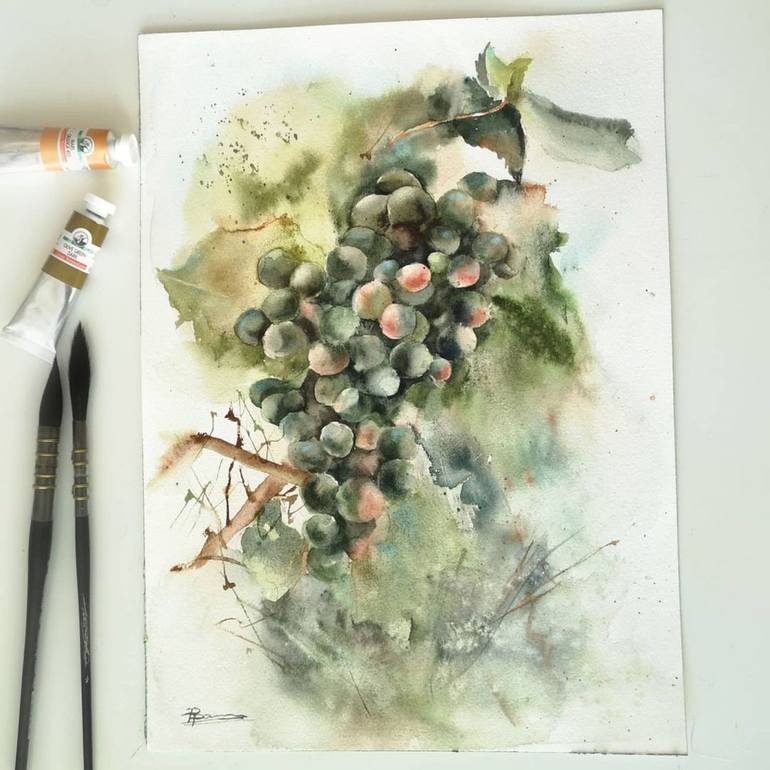 Original Impressionism Still Life Painting by Olga Tchefranov