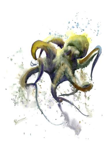 Green octopus thumb