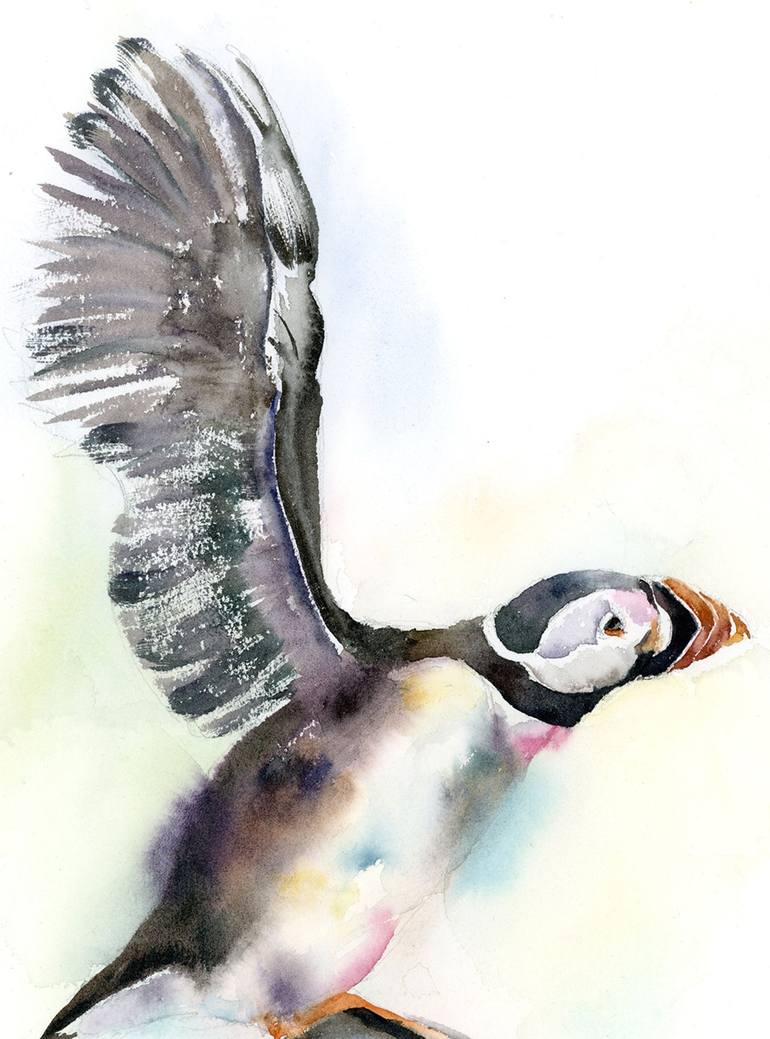 Original Abstract Animal Painting by Olga Tchefranov