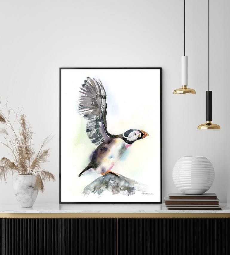 Original Abstract Animal Painting by Olga Tchefranov