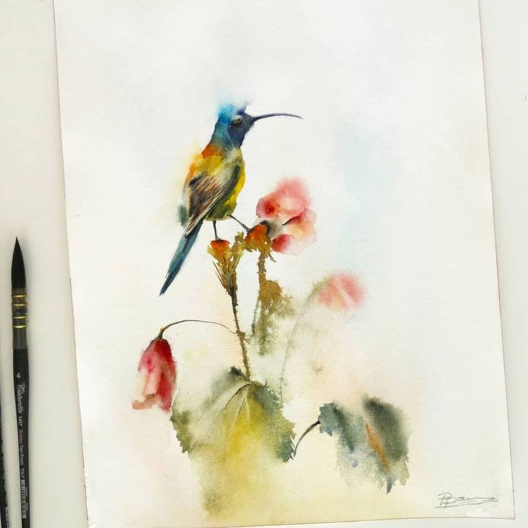 Original Abstract Animal Painting by Olga Tchefranov