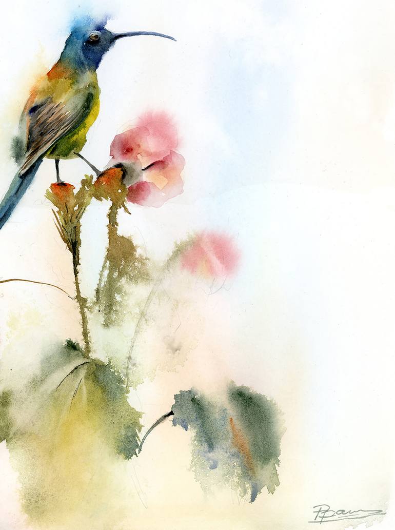 Original Abstract Animal Painting by Olga Tchefranov