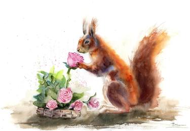 Squirrel and Flower thumb
