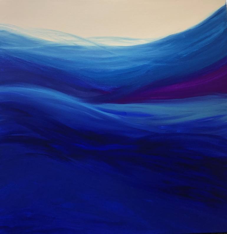 Swiftly Flowing Water Painting by Julia Ross | Saatchi Art