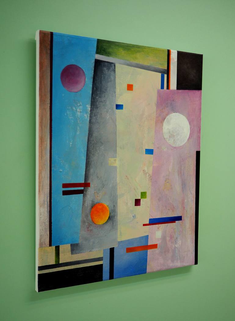 Original Abstract Geometric Painting by Artushroom A