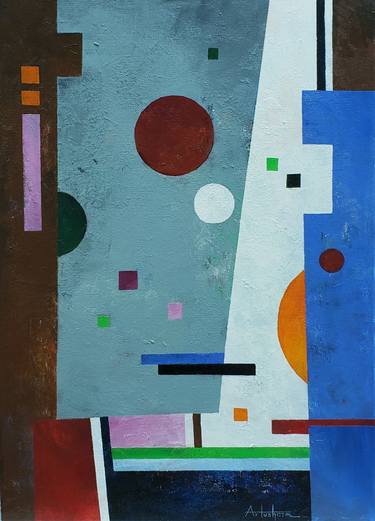 Print of Abstract Geometric Paintings by Artushroom A