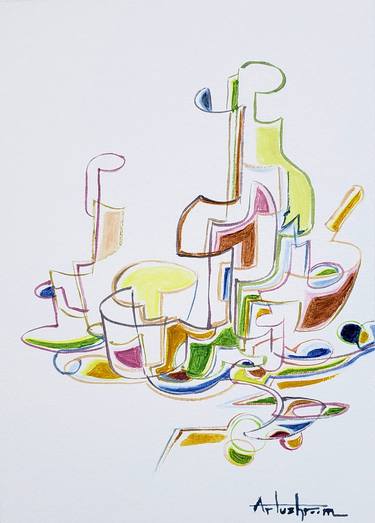 Print of Abstract Food & Drink Paintings by Artushroom A
