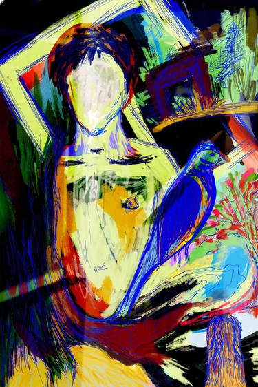 Original Abstract People Digital by Neriman Arslan