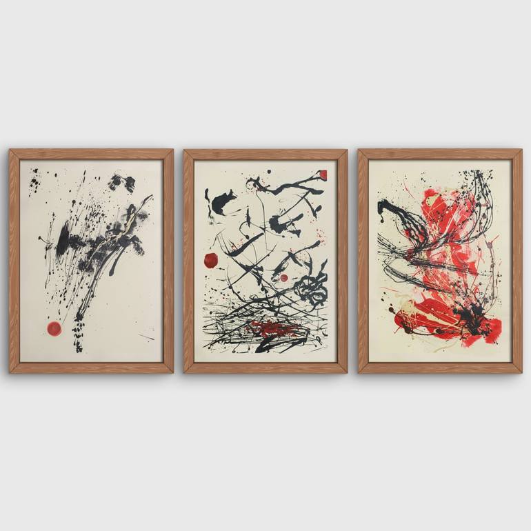 Original Abstract Expressionism Abstract Painting by Neriman Arslan