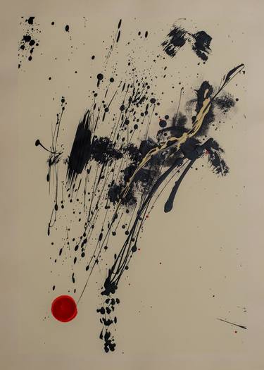 Original Abstract Expressionism Abstract Painting by Neriman Arslan