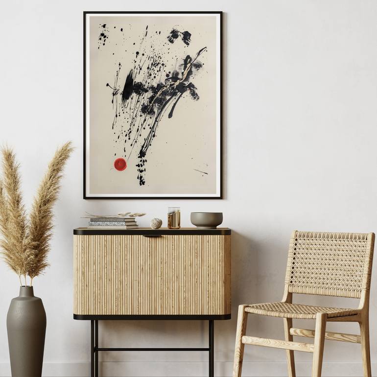 Original Abstract Expressionism Abstract Painting by Neriman Arslan