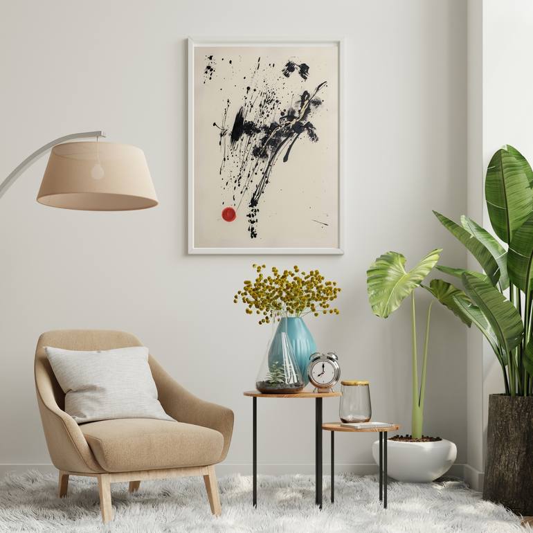 Original Abstract Expressionism Abstract Painting by Neriman Arslan