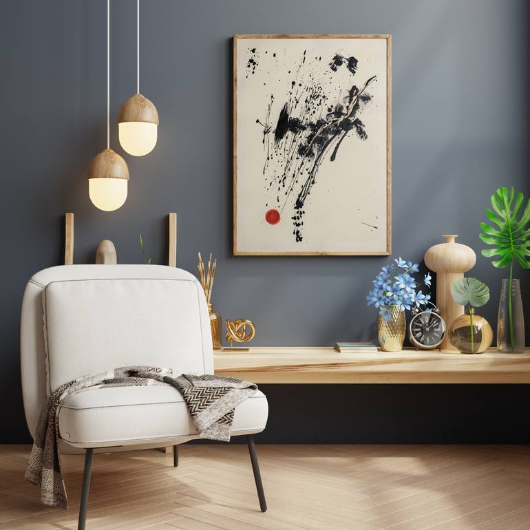 Original Abstract Expressionism Abstract Painting by Neriman Arslan