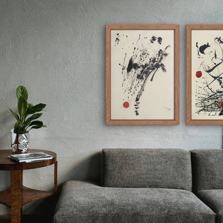 Original Abstract Expressionism Abstract Painting by Neriman Arslan