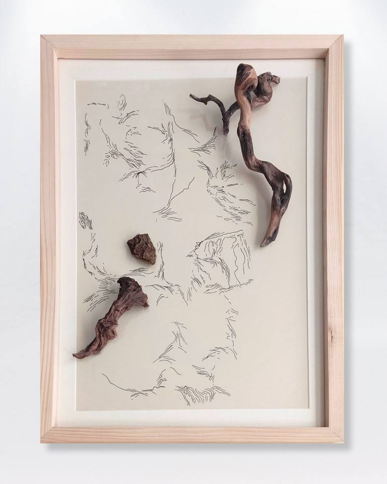 Original Conceptual Nature Mixed Media by Neriman Arslan