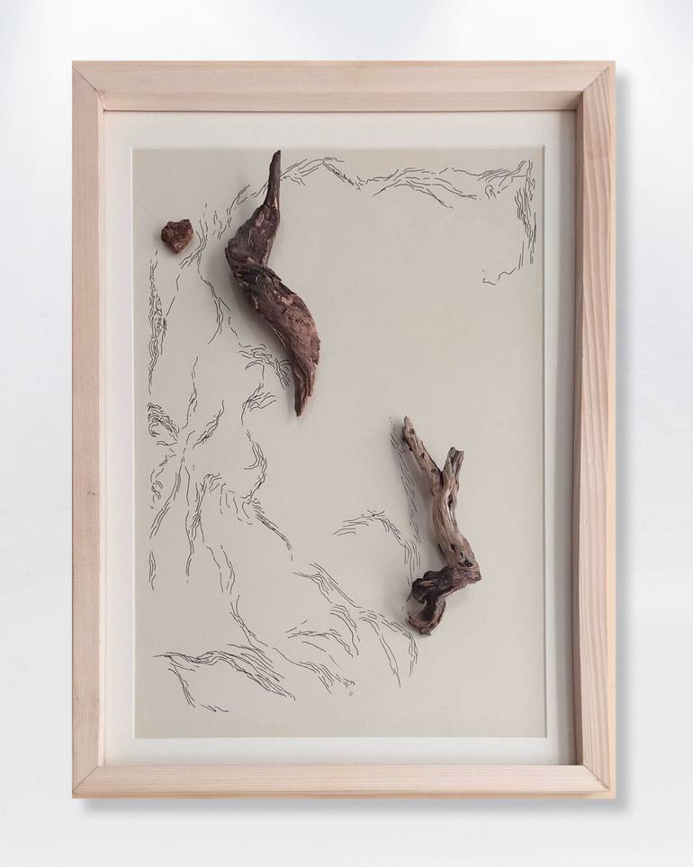 Original Conceptual Nature Mixed Media by Neriman Arslan