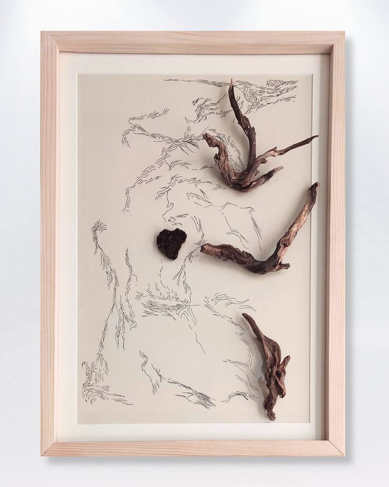 Original Conceptual Nature Mixed Media by Neriman Arslan