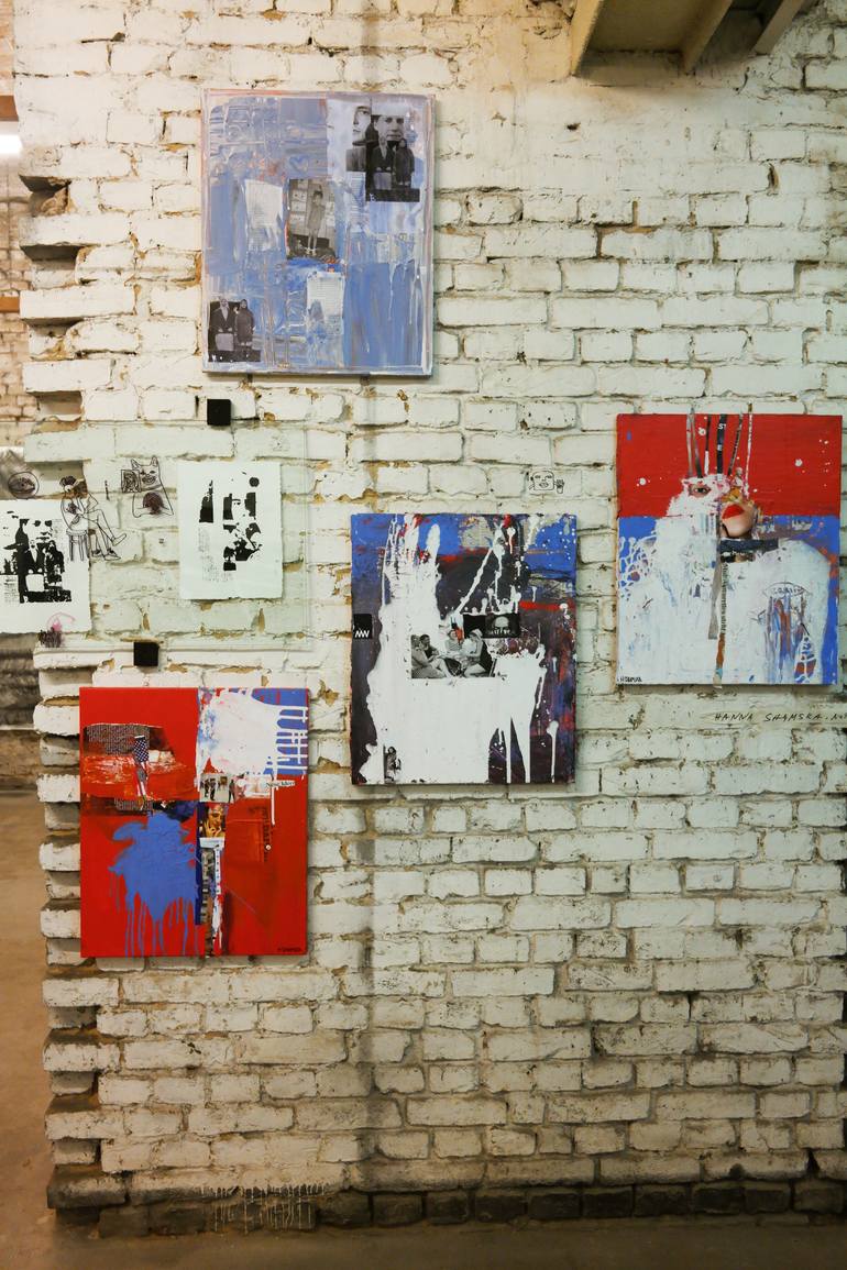 Original Abstract Politics Collage by Hania Shum