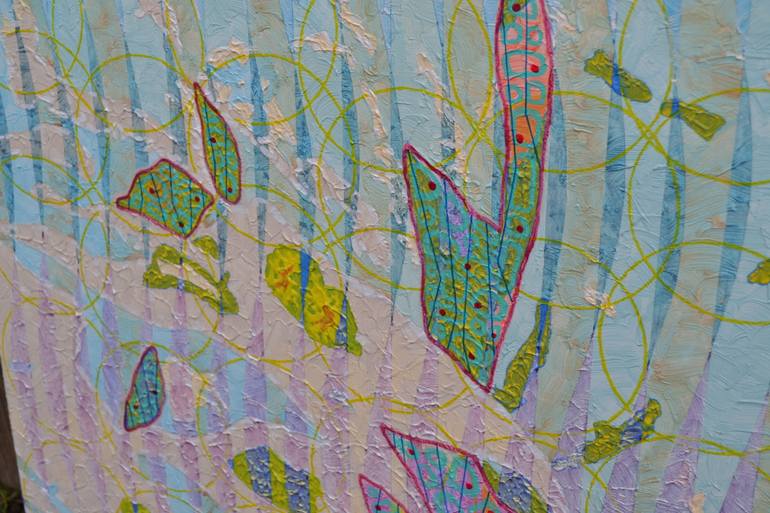 Original Abstract Floral Painting by Yurii Dovhaliuk