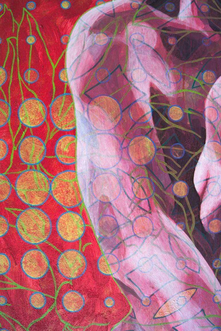 Original Figurative Body Painting by Yurii Dovhaliuk