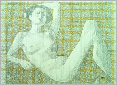 Original Expressionism Body Drawings by Yurii Dovhaliuk