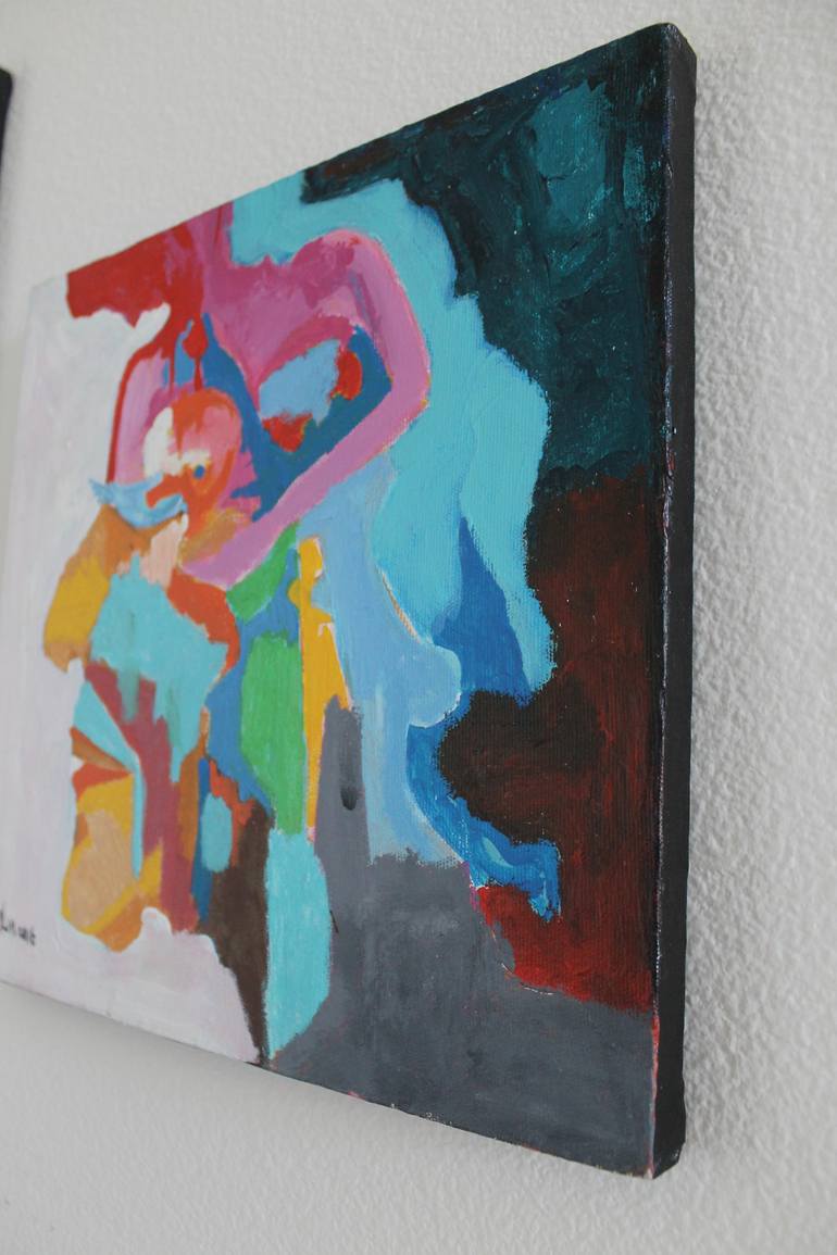 Original Abstract Expressionism Abstract Painting by Okan Atac