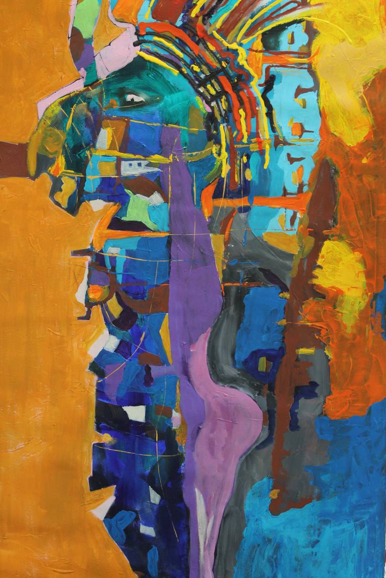 Original Abstract Expressionism Abstract Painting by Okan Atac
