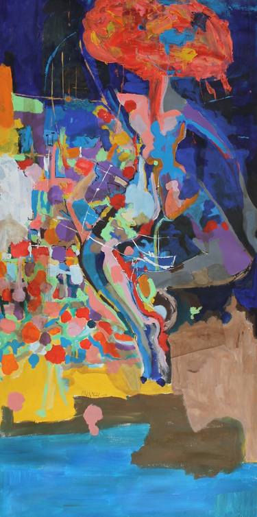 Original Abstract Expressionism Abstract Painting by Okan Atac