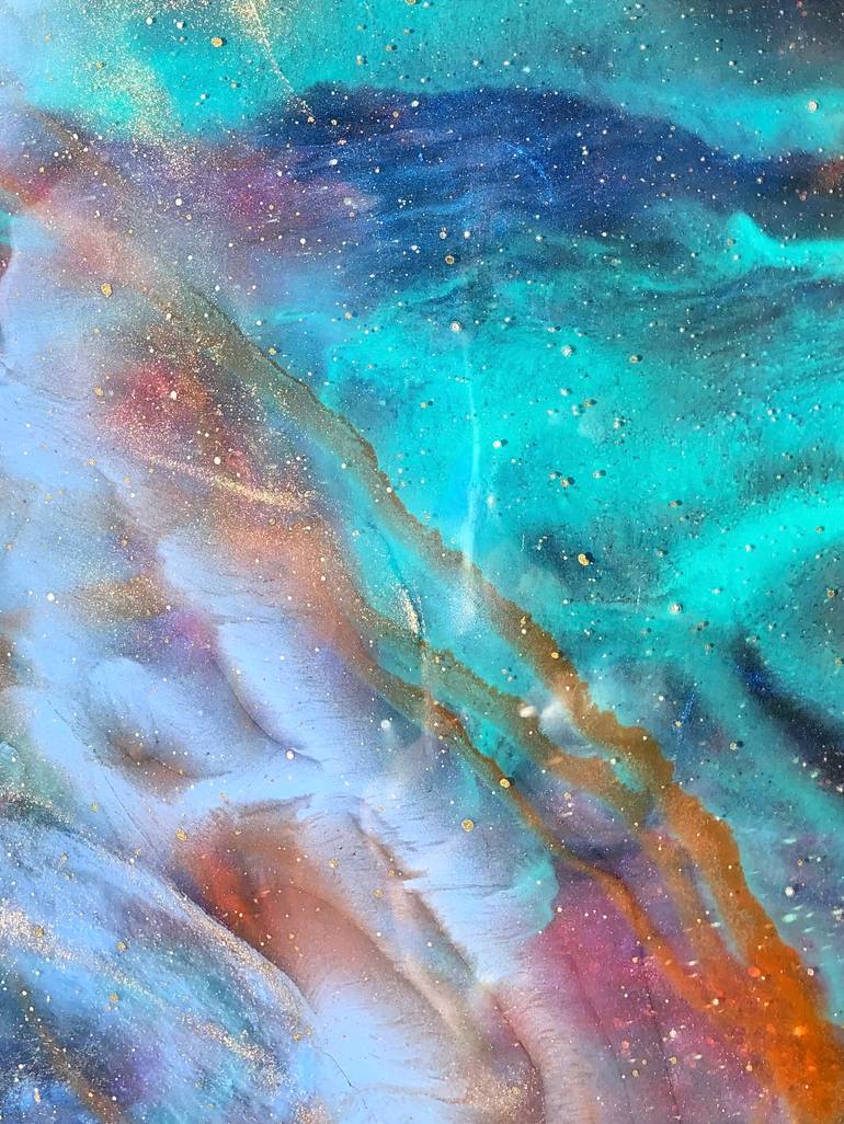 Original Abstract Expressionism Outer Space Painting by Tiffani Buteau