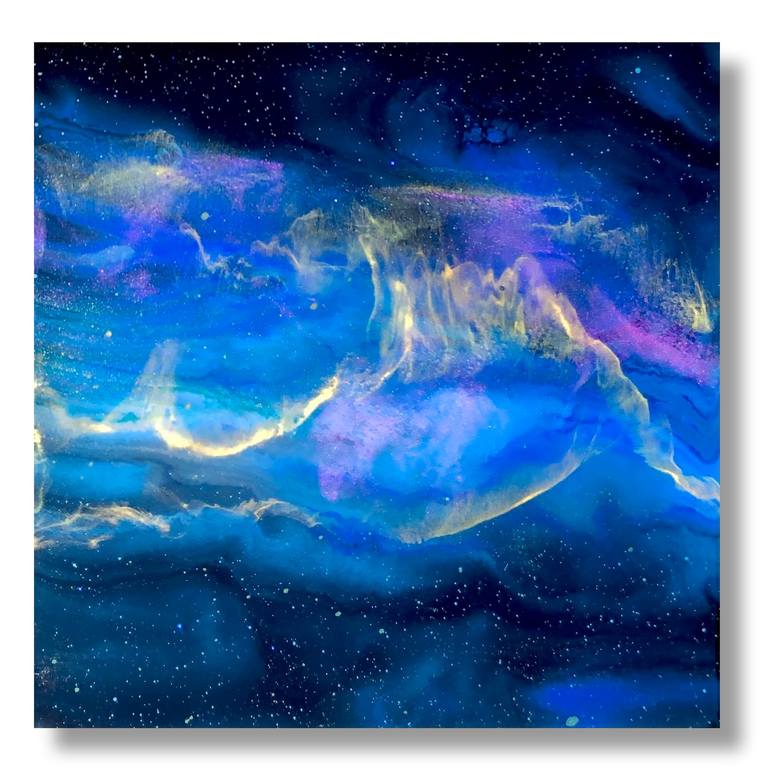 Original Outer Space Painting by Tiffani Buteau
