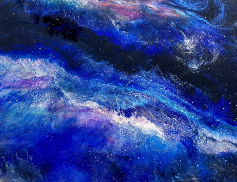 Original Outer Space Painting by Tiffani Buteau