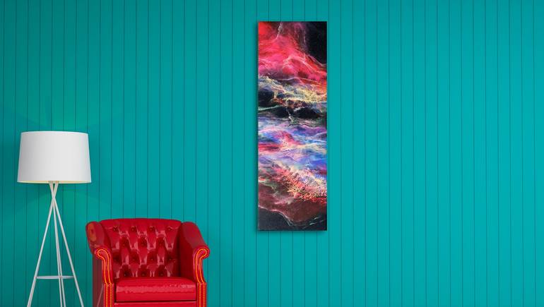 Original Abstract Expressionism Outer Space Painting by Tiffani Buteau