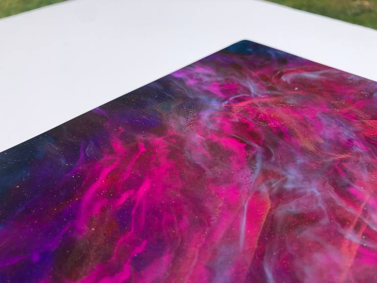 Original Abstract Expressionism Outer Space Painting by Tiffani Buteau