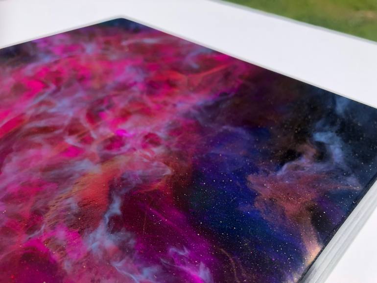 Original Abstract Expressionism Outer Space Painting by Tiffani Buteau