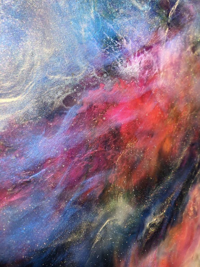 Original Abstract Expressionism Outer Space Painting by Tiffani Buteau