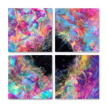 Original Abstract Expressionism Outer Space Paintings by Tiffani Buteau
