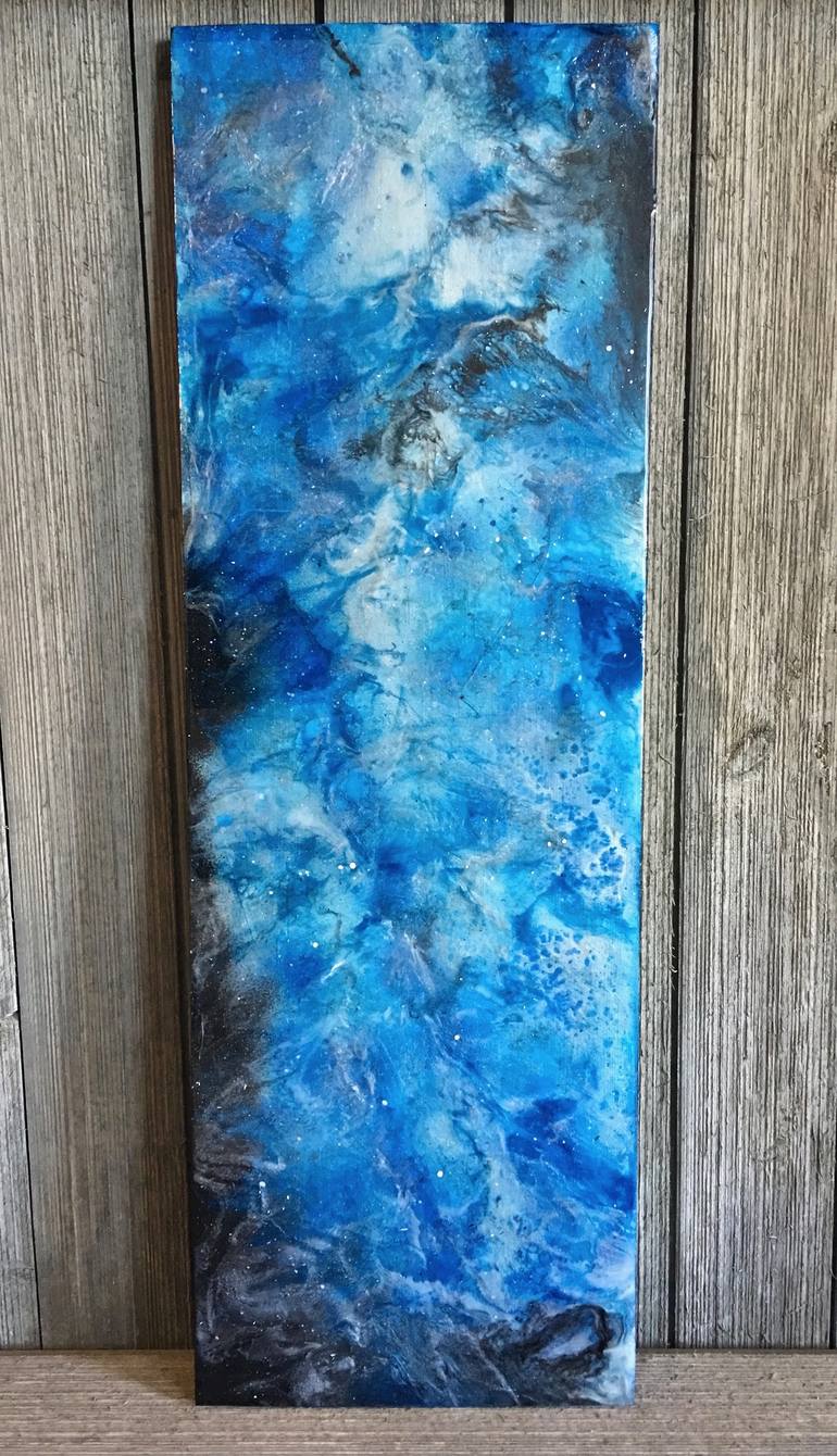 Original Abstract Expressionism Outer Space Painting by Tiffani Buteau