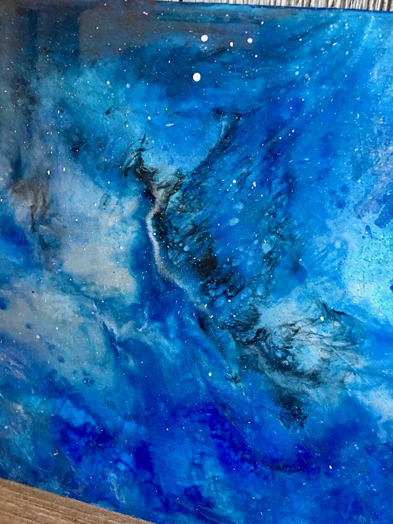 Original Abstract Expressionism Outer Space Painting by Tiffani Buteau