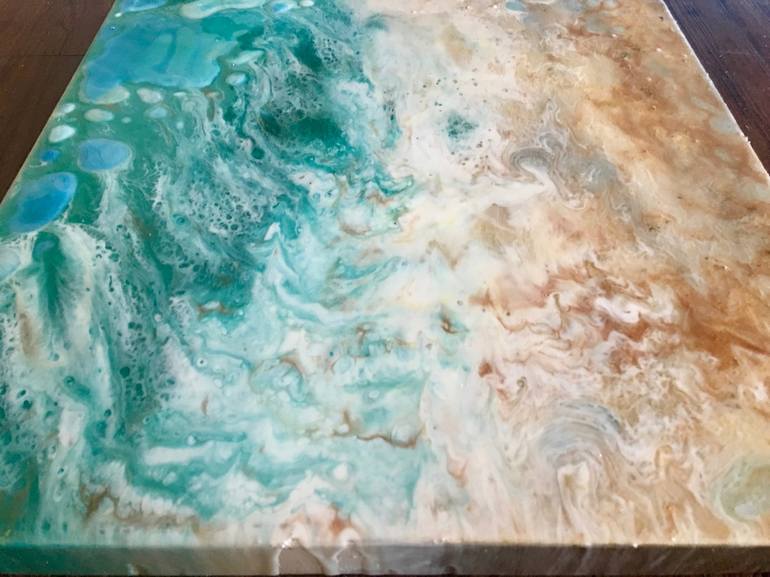 Original Abstract Seascape Painting by Tiffani Buteau