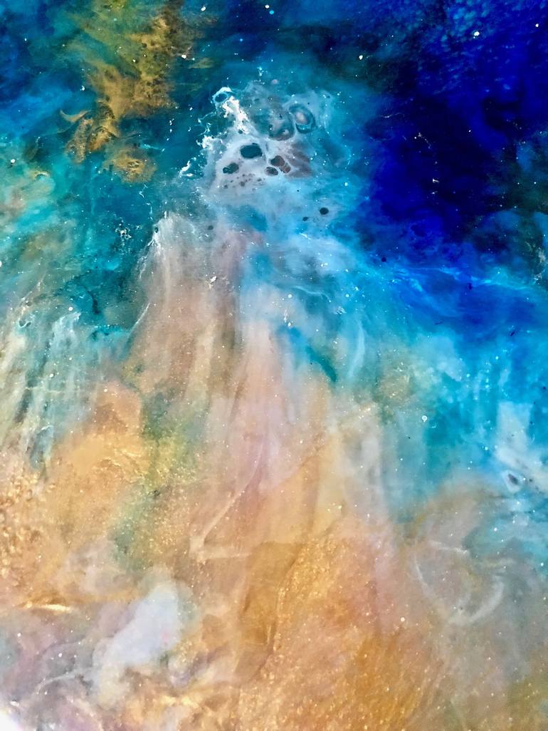 Original Expressionism Outer Space Painting by Tiffani Buteau