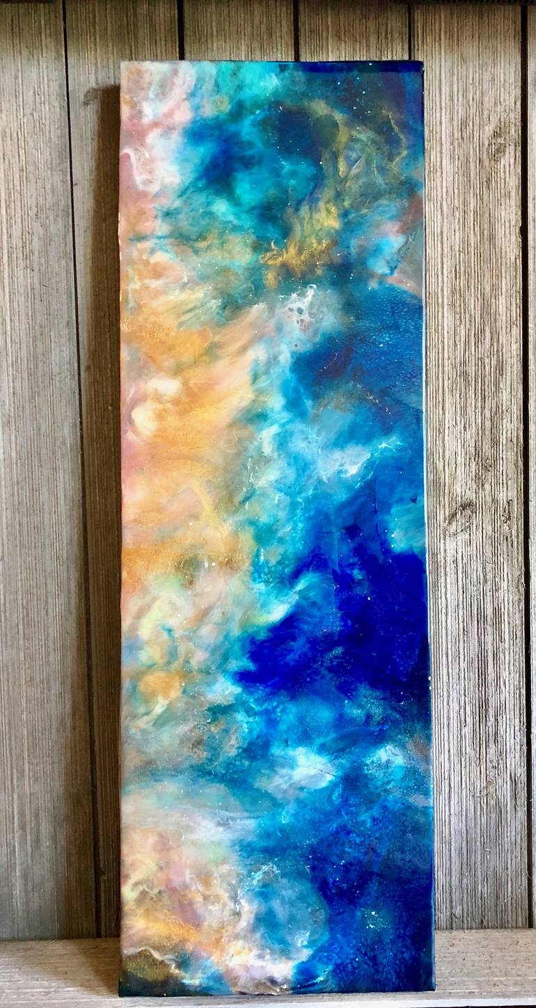 Original Expressionism Outer Space Painting by Tiffani Buteau