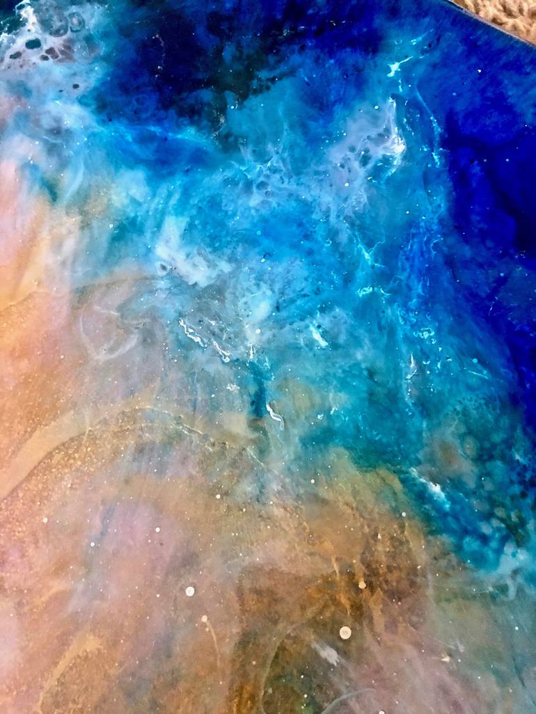 Original Expressionism Outer Space Painting by Tiffani Buteau