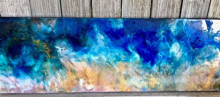 Original Expressionism Outer Space Painting by Tiffani Buteau