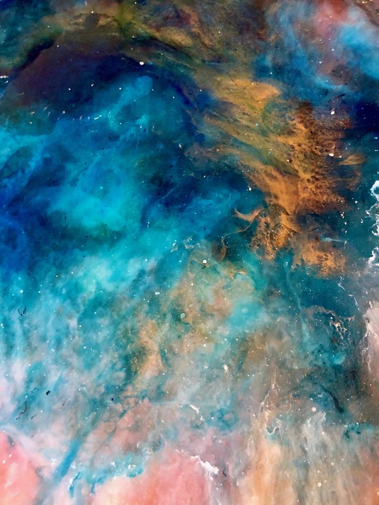 Original Expressionism Outer Space Painting by Tiffani Buteau