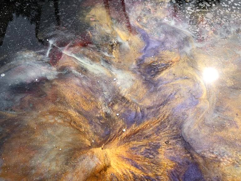 Original Abstract Outer Space Painting by Tiffani Buteau