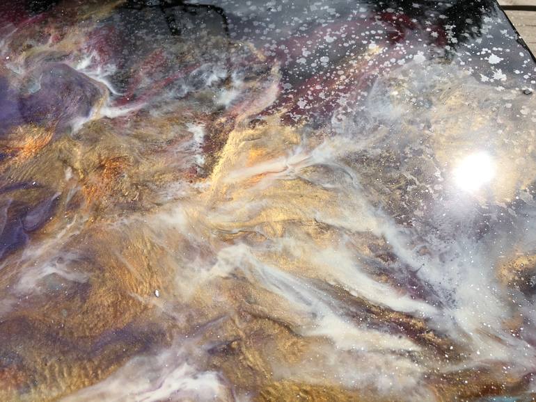 Original Abstract Outer Space Painting by Tiffani Buteau