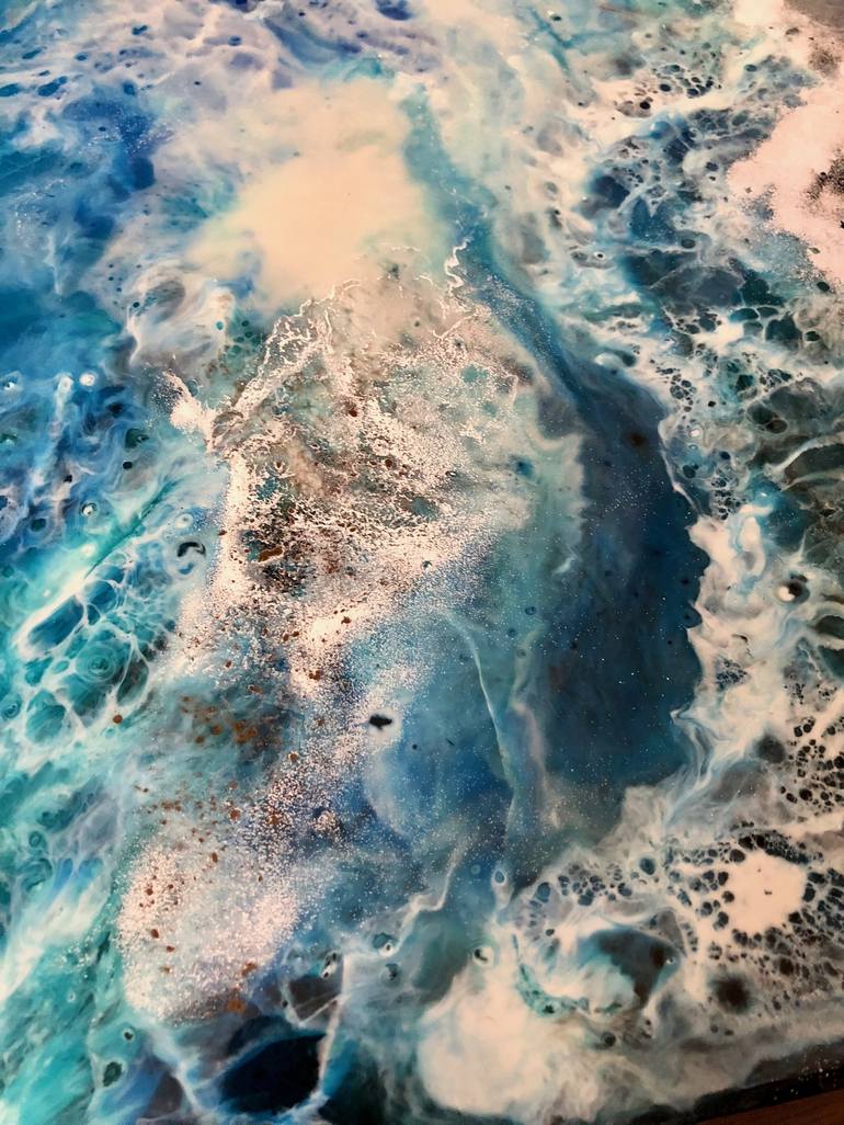 Original contemporary Seascape Painting by Tiffani Buteau